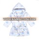 SP-MS-001 wholesale hotel high quality gause 6 layers muslin baby hooded bathrobe